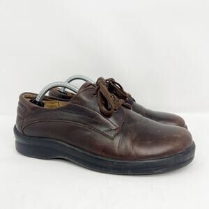 Footprints by Birkenstock Women's Brown Leather Lace Up Oxfords